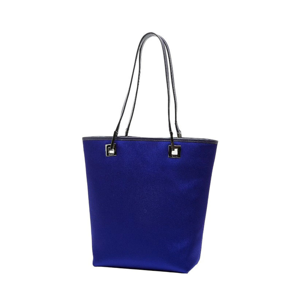 Gucci Bag Handbag Satin Tote Purple Leather Purple